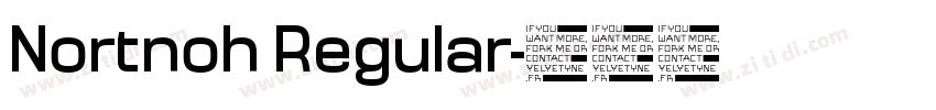 Nortnoh Regular字体转换